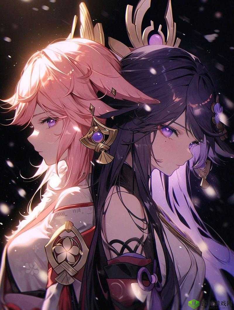 雷电将军喂八重神子图:奇妙互动场景