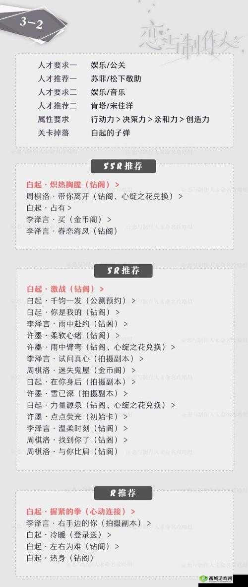 恋与制作人精英关卡10-8三星攻略，精选卡牌推荐与过关秘籍详解